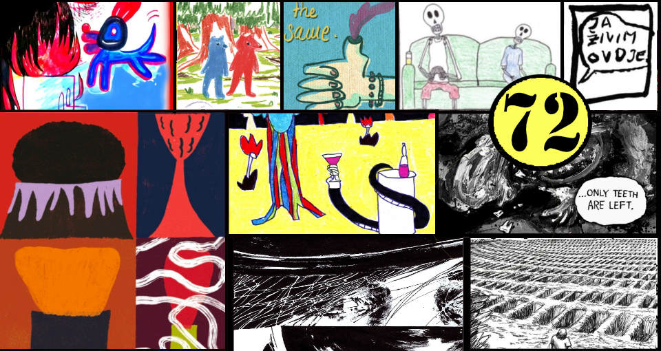 comic strip webzine 72 komikaze flayer